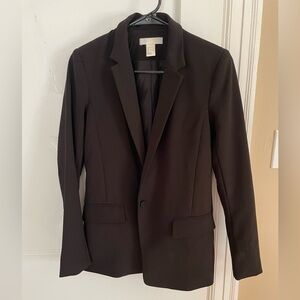 H&M one button black blazer